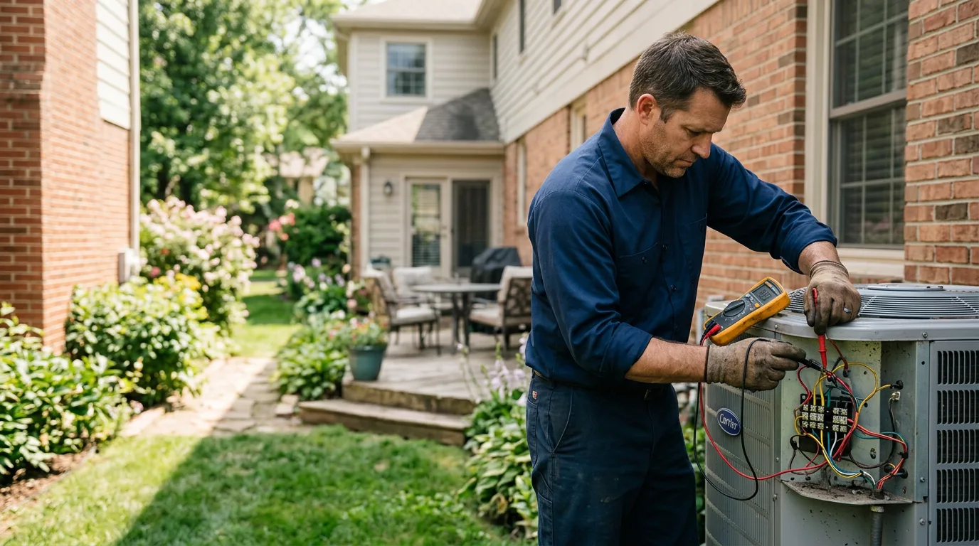 HVAC technician working near Alpha, MI